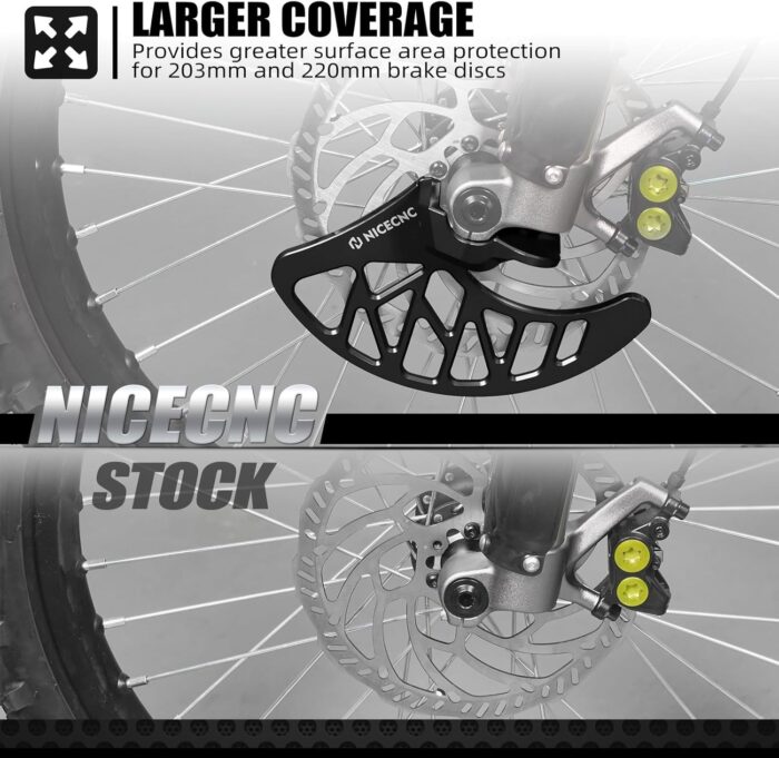 Front Brake Caliper Disc Cover for SurRon & Segway X160/X260 – Black - Image 5