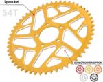 JFG RACING 54T Rear Sprocket for SurRon Light Bee & Segway – Gold - Image 4