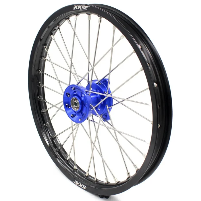 KKE 19/16” Dirt Bike Wheels for YZ80/YZ85 (Blue Nipple) - Image 2