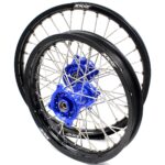 KKE 19/16” Dirt Bike Wheels for YZ80/YZ85 (Blue Nipple) - Image 4
