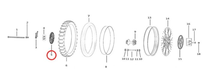 Rear Brake Disc for SurRon Light Bee - Image 3
