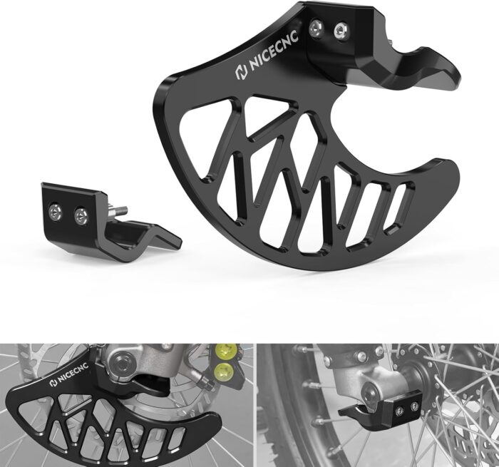 Front Brake Caliper Disc Cover for SurRon & Segway X160/X260 – Black - Image 1